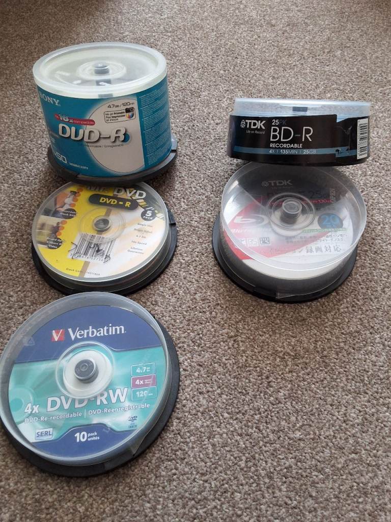 Blank Recordable & Re-recordable DVD's