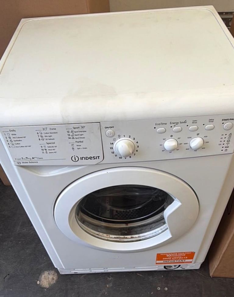 Indesit washing machine 7kg 