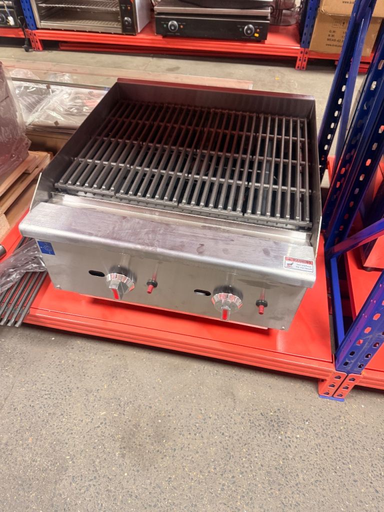 Commercial charcoal grill gas griddle top quality cafe shop restaurant 