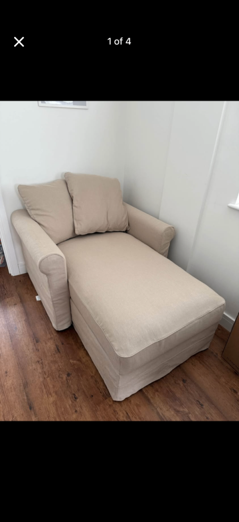 IKEA GRÖNLID Chaise longue, storage, Sporda natural - paid £500