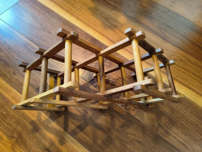 Wooden wine rack