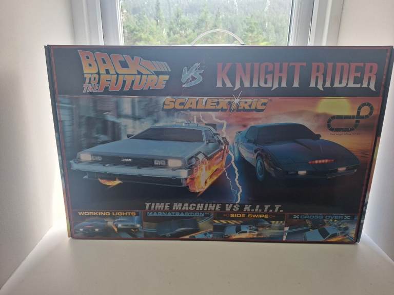 Scalextric Back To The Future VS Knight Rider Set - NEW