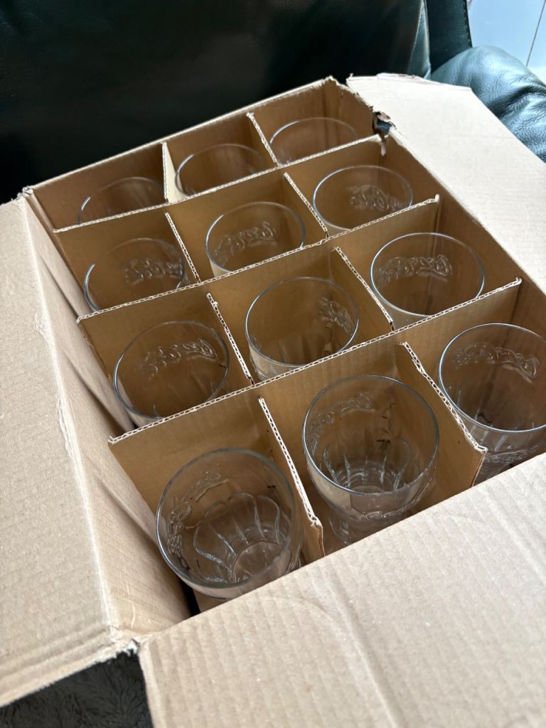 24 coke cola glasses free local delivery 