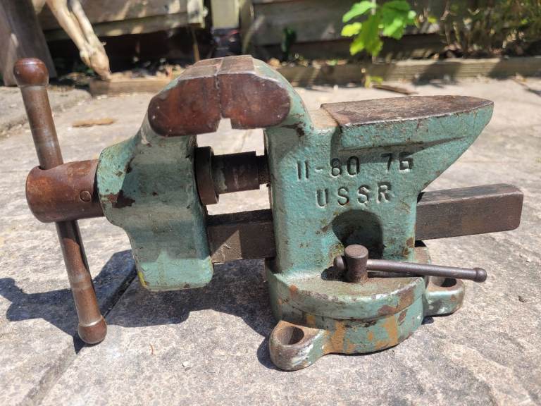 VINTAGE METALWORKING VICE, USSR SOVIET ERA
