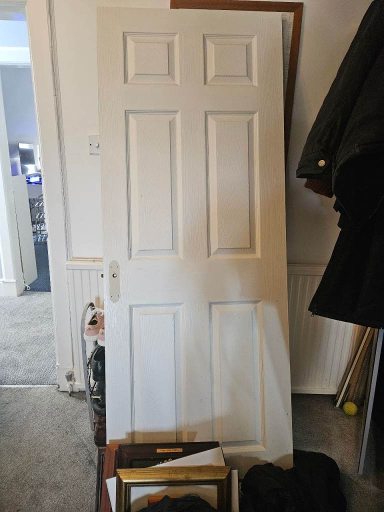 White internal door