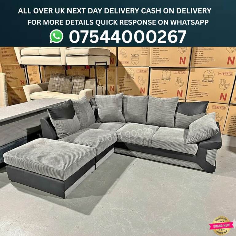 Quality Fabric Sofa – Brand New | Delivery Available