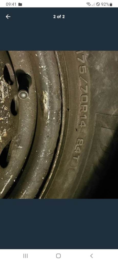 Vauxhall steels with loads of tred 