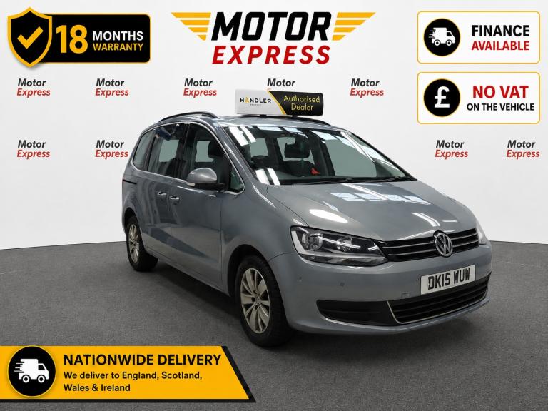 2015 Volkswagen Sharan 2.0 TDI CR BlueMotion Tech 140 SE 5dr DSG MPV Diesel Automatic
