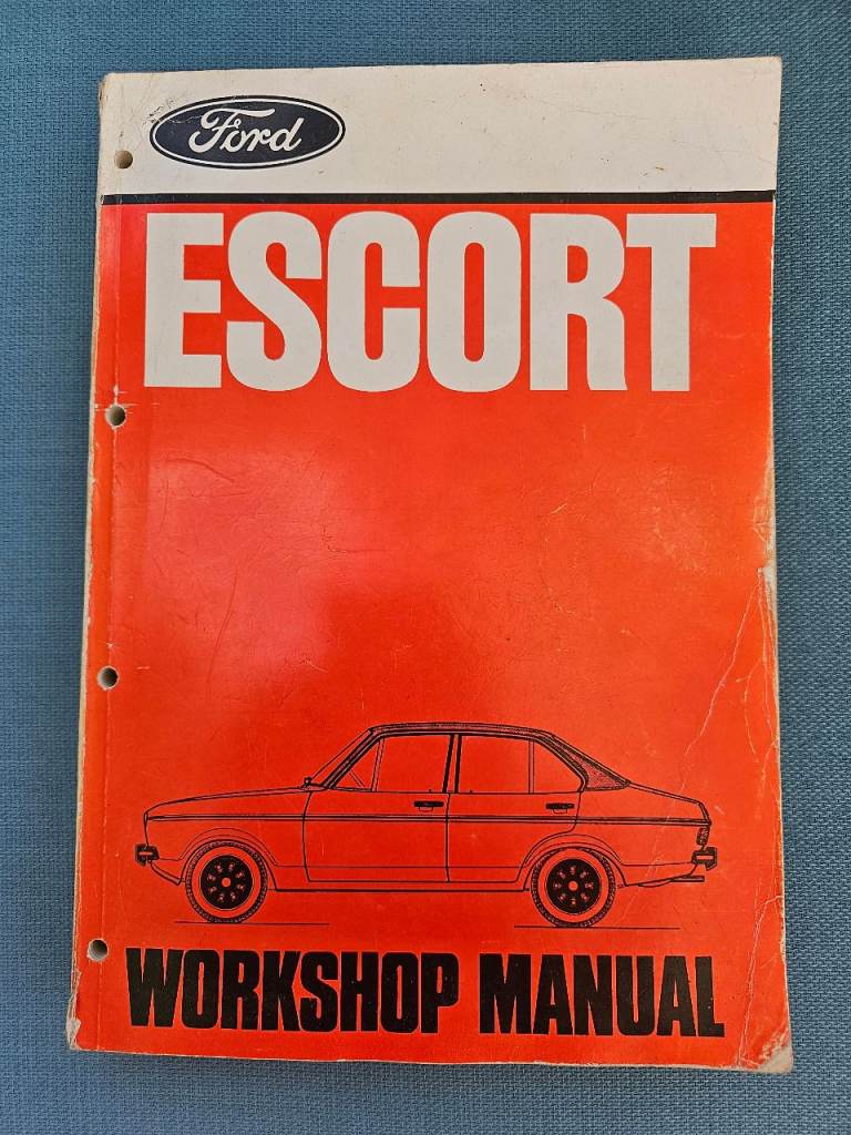 Ford Escort MK2 workshop manual incl. RS2000 & Mexico supplement. Genuine Ford.