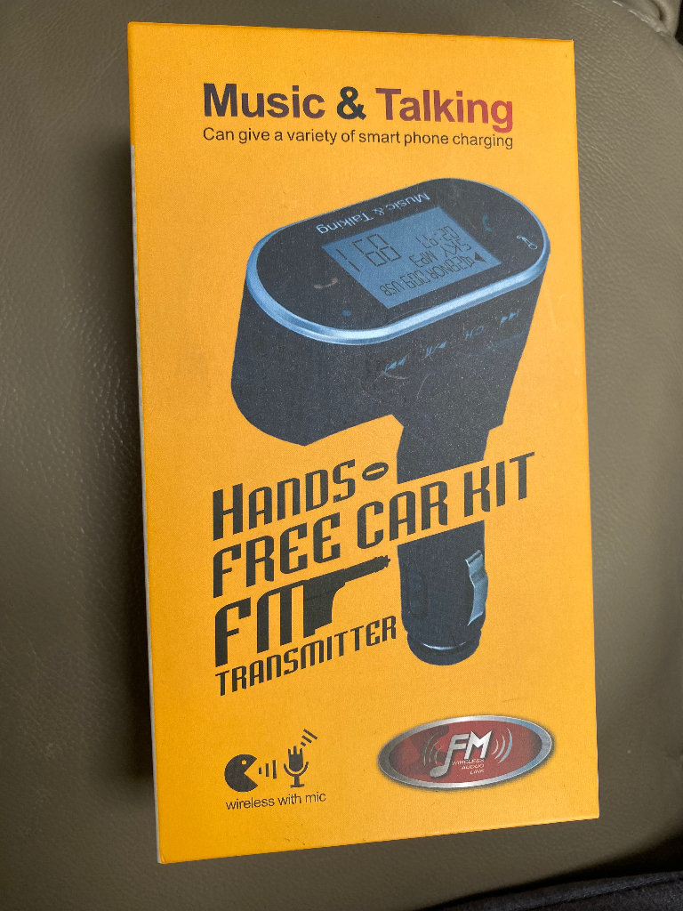 Music & Talking Hands Free Car Kit Fit Transmitter 