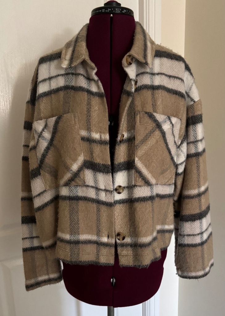 New- Plaid Shacket Jacket – Multicoloured, As Good As New