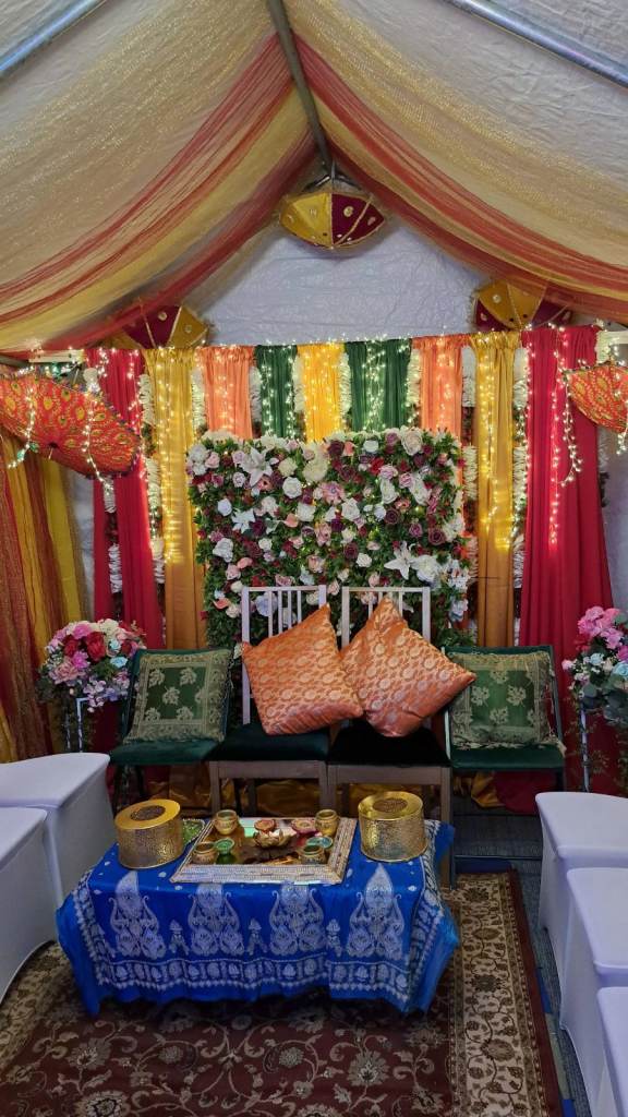 Mehndi set up in Hall