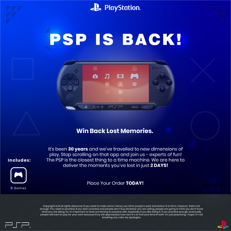 New PlayStation Portable - 5 Games Included