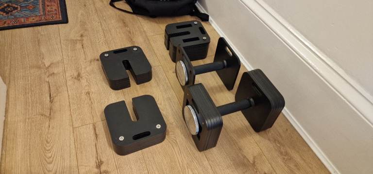 image for 2 x Adjustable Dumbbell 4-36kg (each) Weight Set - £300
