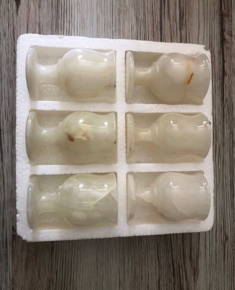 Fancy 6 piece antique marble set (Real marble)