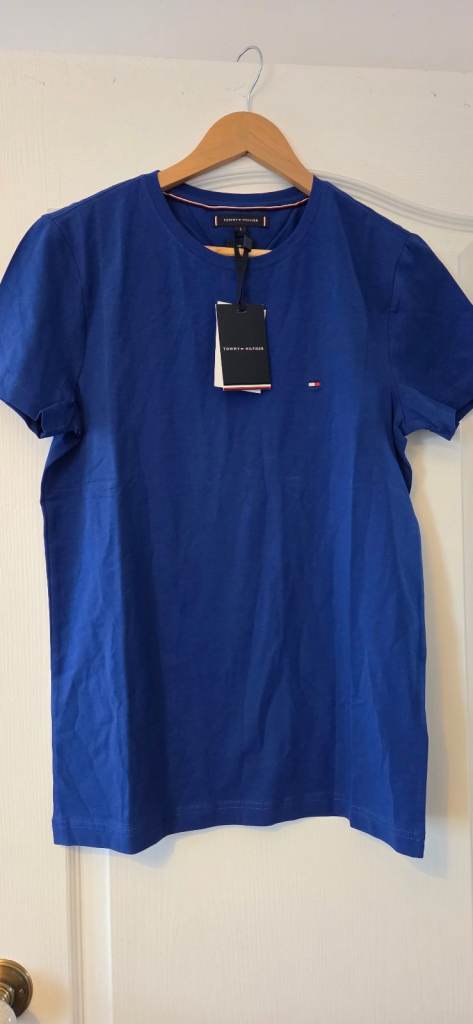 Genuine Brand New Tommy Hilfiger Blue Tee - Small Slimfit