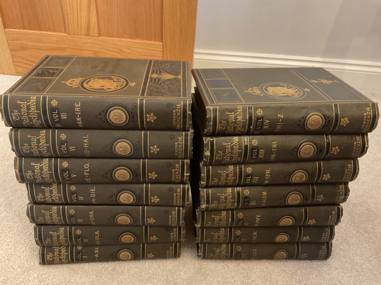 Antique Books The National Encyclopaedia 14 Volumes 1891