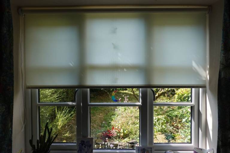 Cream roller blind 196cm wide