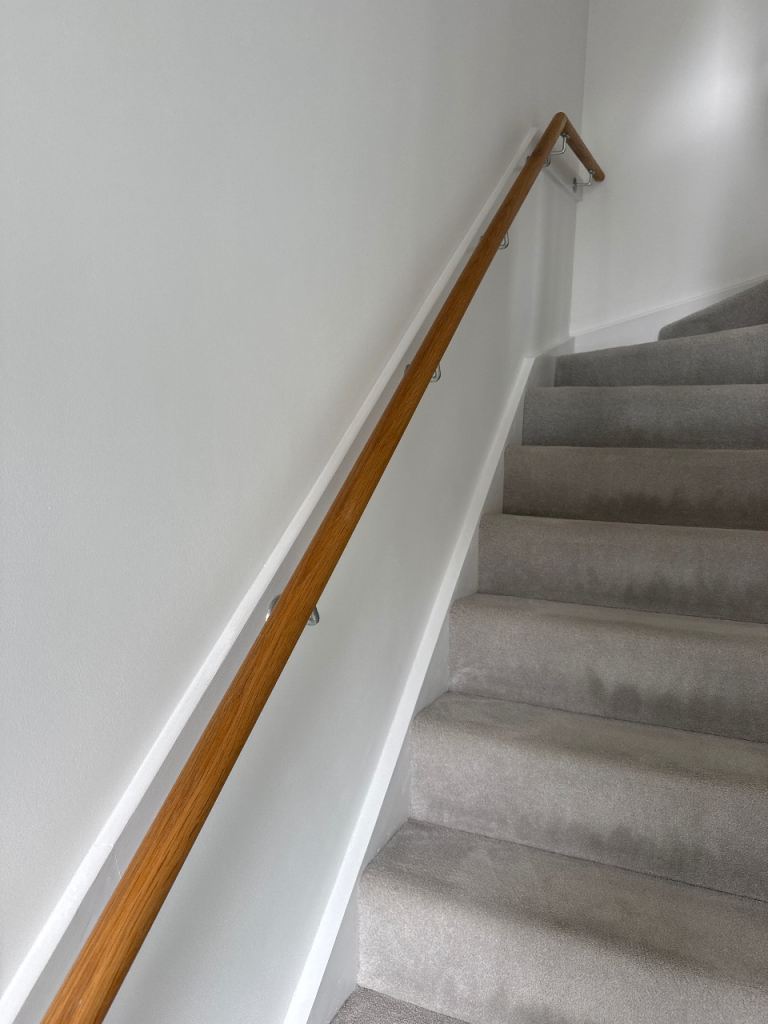 White Oak Mop Stick hand rail