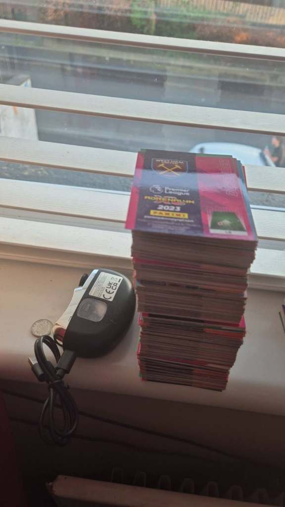 Good Condition Football Cards - Large Stack of Collectibles