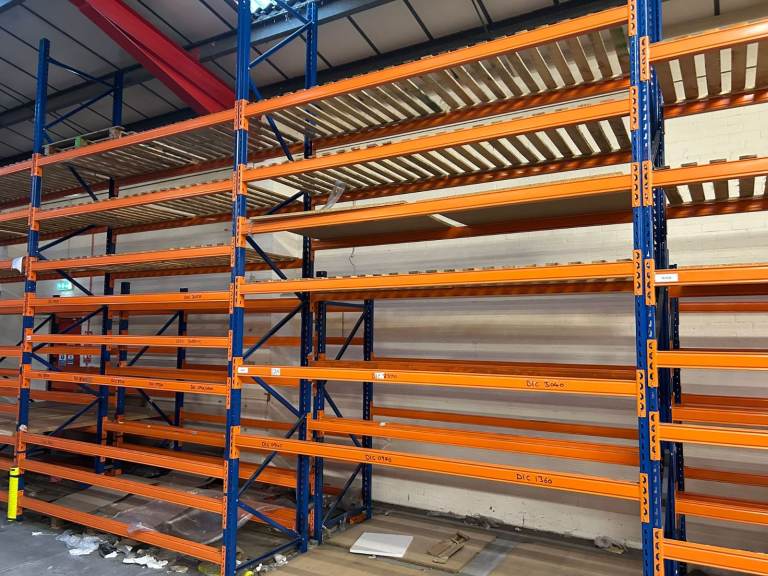 STOW PALLET RACKING STORAGE INDUSTRIAL WAREHOSUE GARAGE WORKSHOP FRAMES & BEAMS 