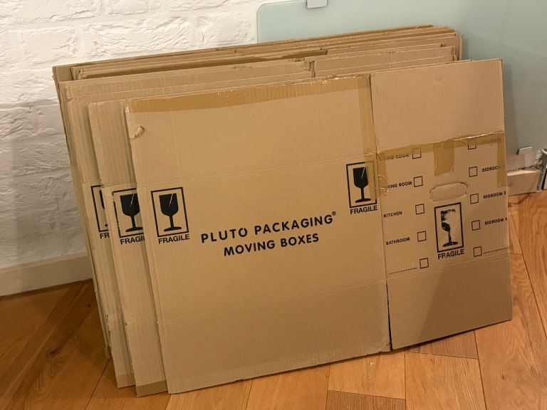 10 cardboard boxes for house moving