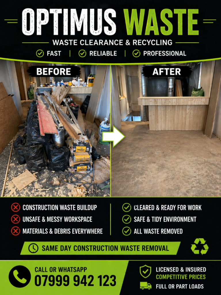 Rubbish & Waste Removal Tower Hamlets – Fast Flat Clearance | Same Day