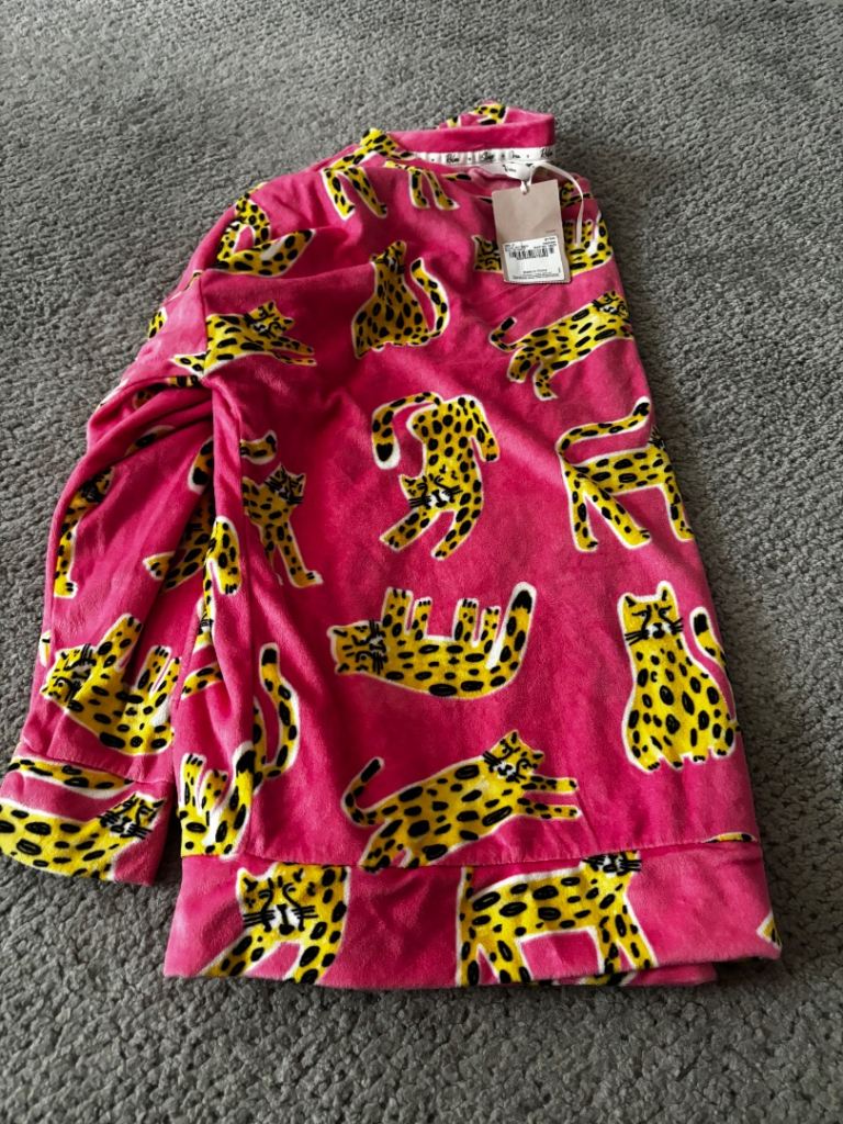 New Pink Leopard Print Pyjamas – Super Soft Nightwear