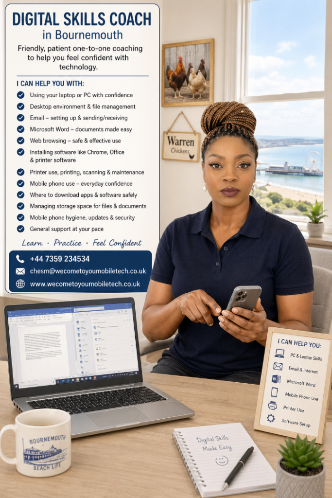 Digital Skills Coaching and Tech Support