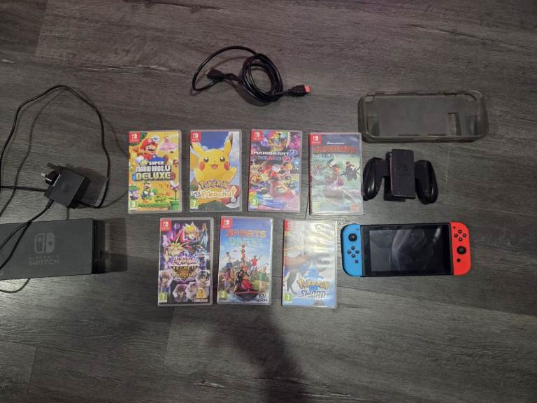 Nintendo Switch Console Bundle + Mario Kart, Pokémon & More