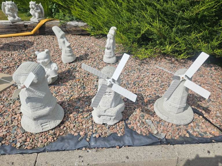 Concrete Garden Windmill 
