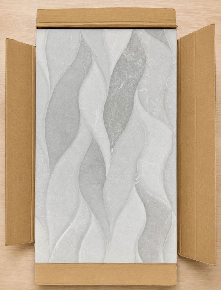 Job Lot – 25 Boxes Geotiles Ceramica Persa Gris Decor Wall Tiles 333 x 550mm – Brand New
