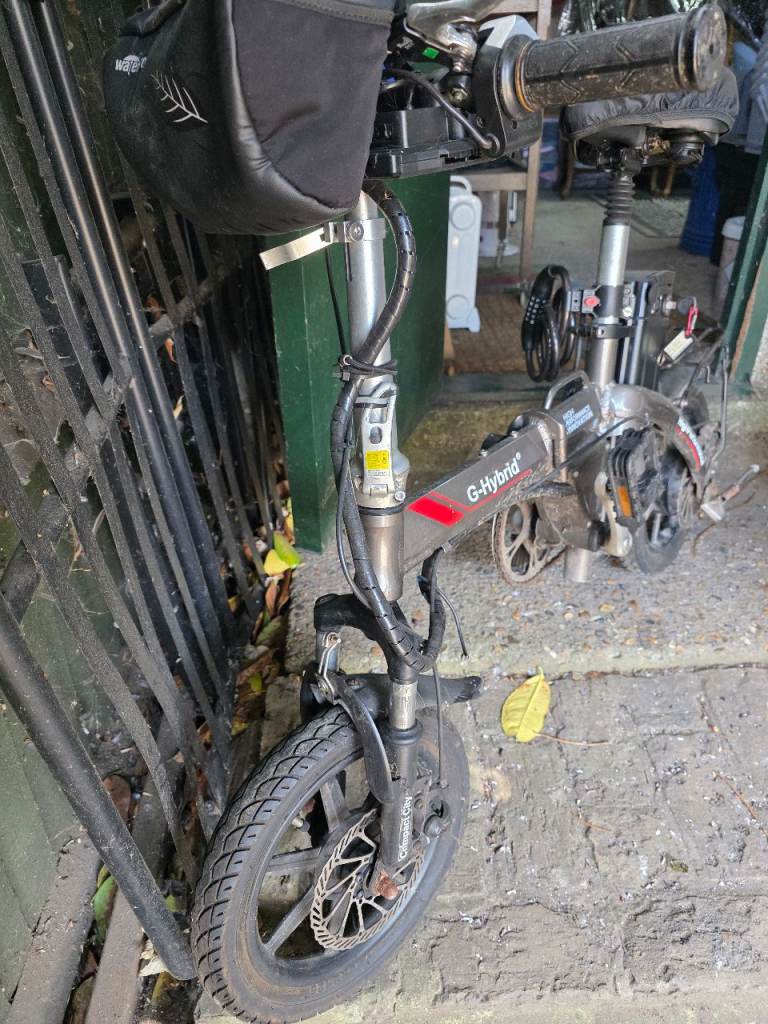 G-Hybrid folding Electric Hybrid Bike – Grey, Good Condition