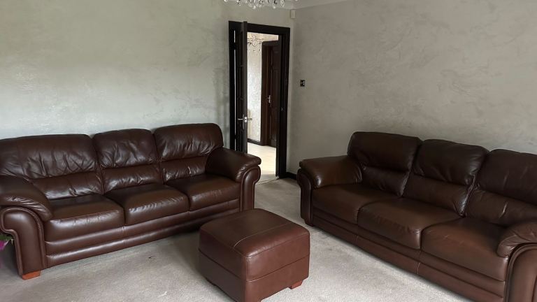 2 x 3 seater sofas 