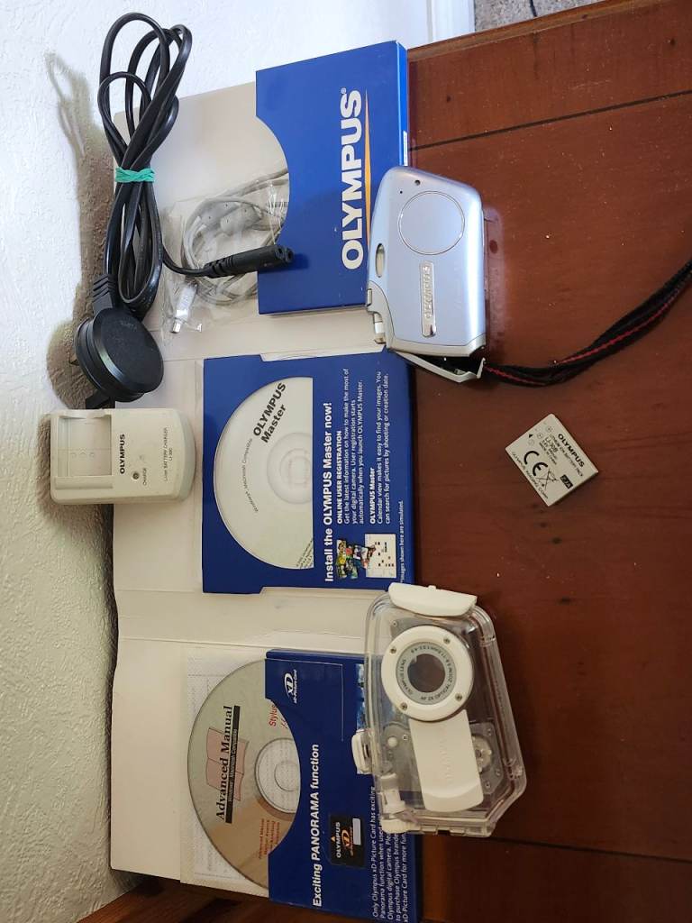 Olympus Mju Mini Digital 5MP Metal Camera + Accessories