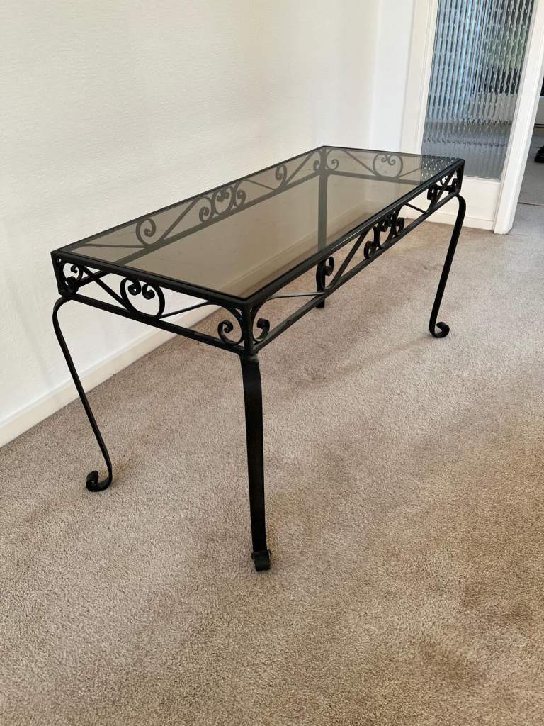 Vintage coffee table and matching console table 