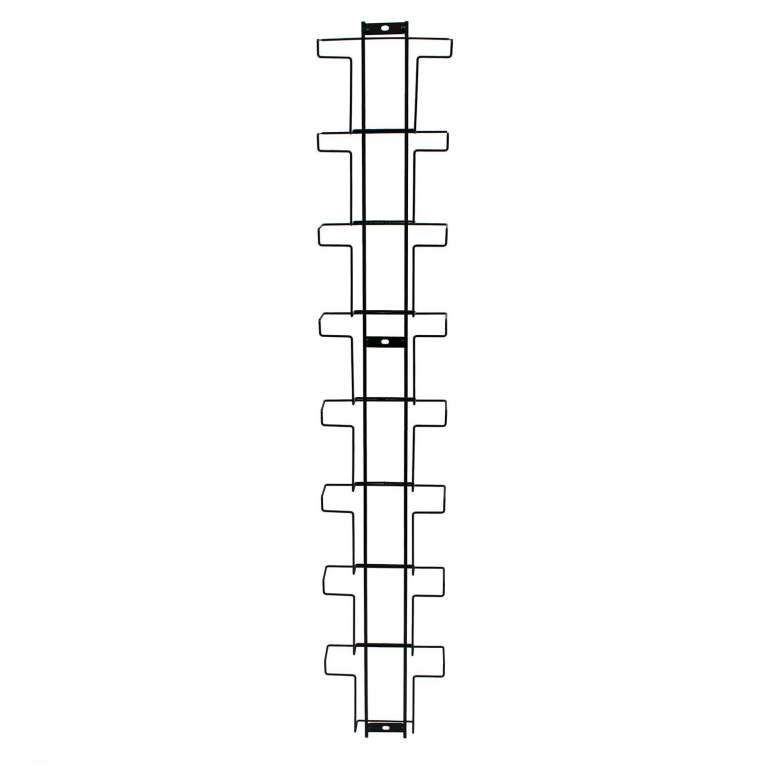 Wall Panel Rack for C5 Greeting Cards - 8 Portrait Pocket Shop Black