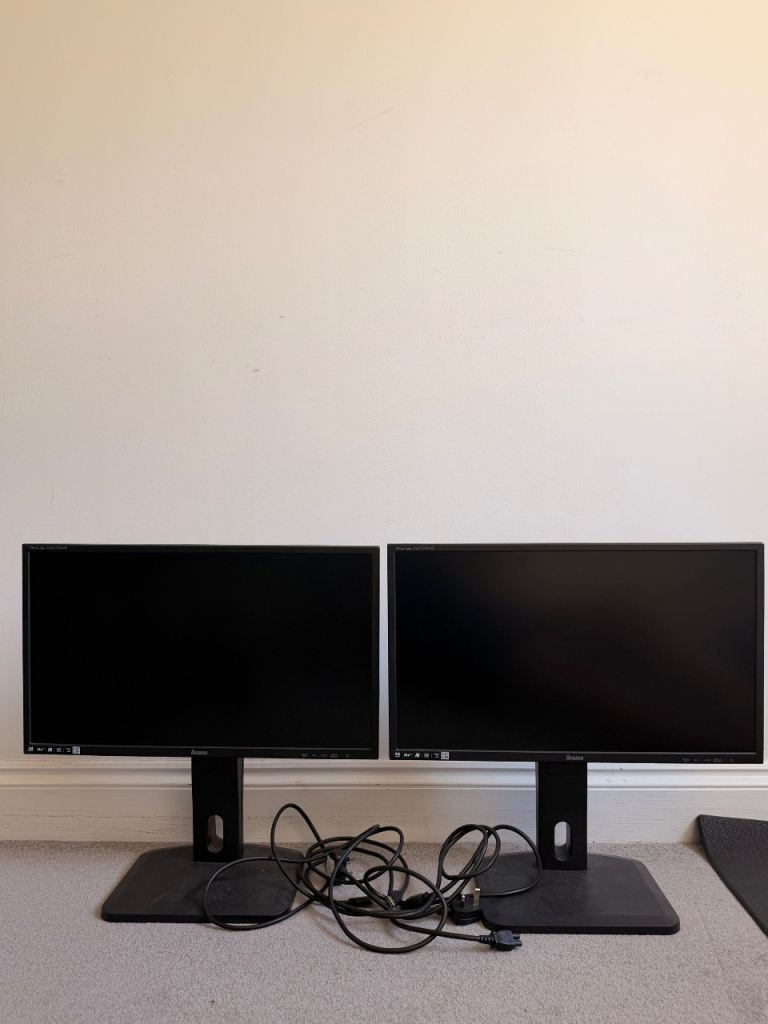 Iiyama ProLite X2474HS Monitors (Pair) – £75 for both