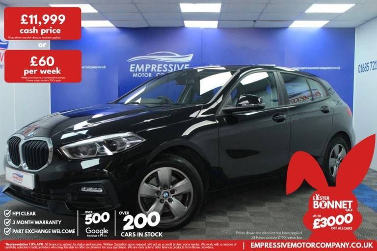 2019 69 BMW 1 SERIES 1.5 118I SE HATCHBACK 5DR PETROL MANUAL EURO 6 (S/S) (140 P