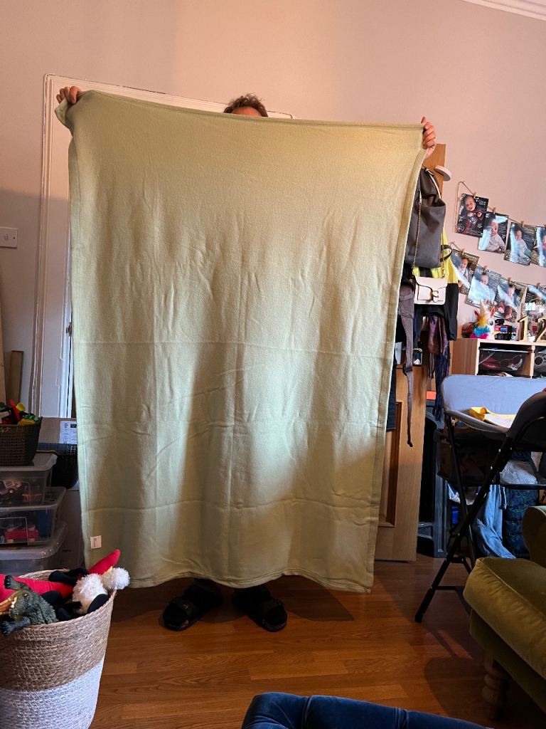 Green Fleece Blankets 120x150cm