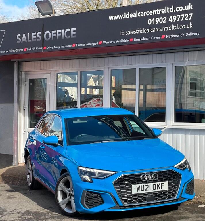 2021 Audi A3 1.4 TFSIe 40 S line Sportback 5dr Petrol Plug-in Hybrid S Tronic Euro 6 (s/ Hatchbac...