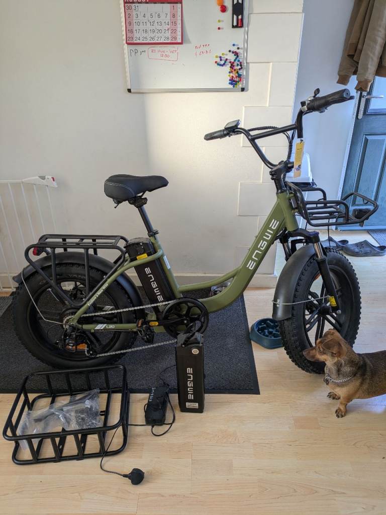 ELECTRIC BIKE, ENGWE L20 CARGO BIKE 2 BATTERIES