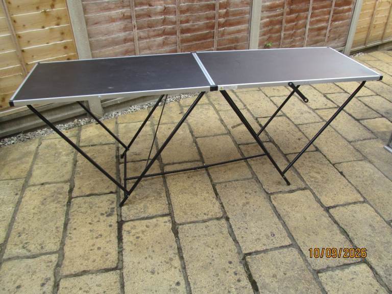 Folding Table, car boot, craft, indoors etc, Black, Good Condition