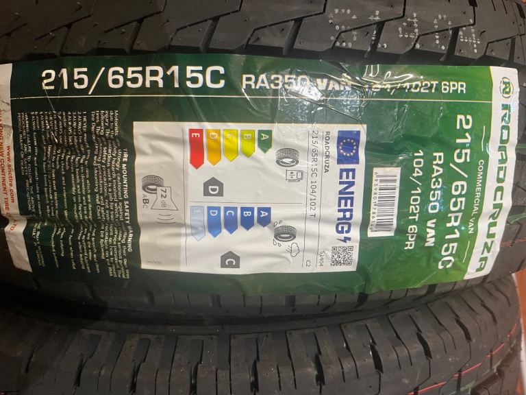 Tyres 215/65R15€ RA350 VAN 194/4027 6PR