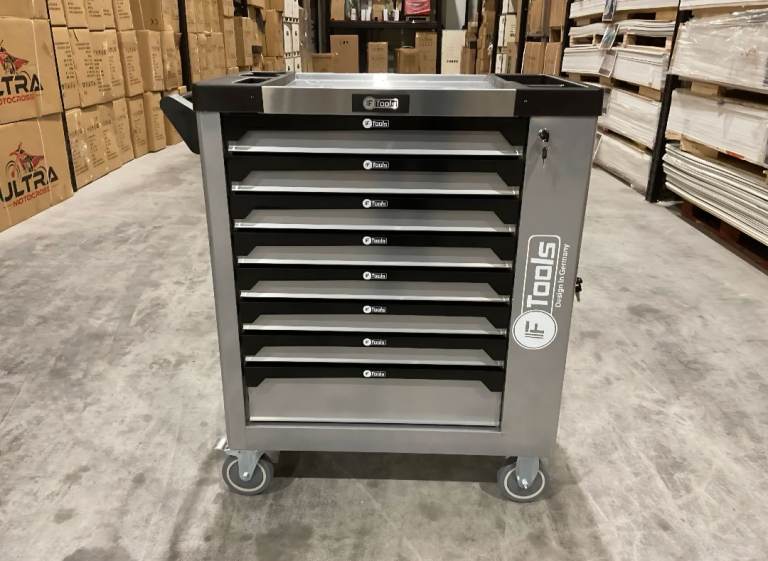 Tool Box Cart 8 Drawers Full With Tools