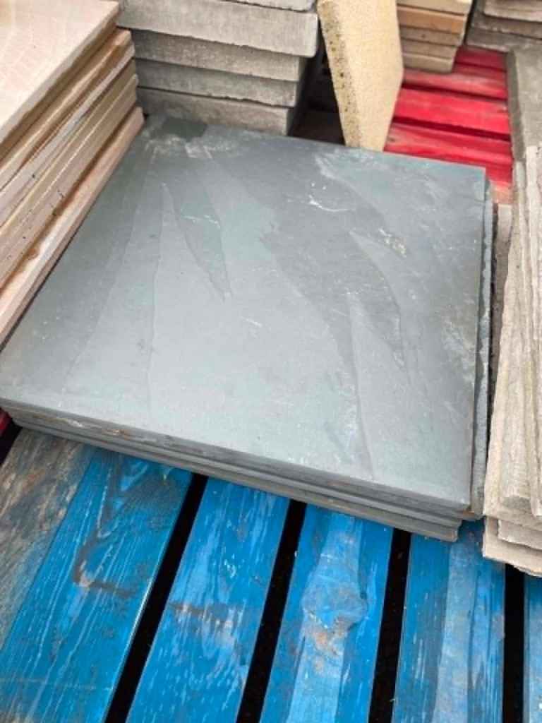 New 600 x 600 Grey Sandstone Smooth Edge Slabs x5 Available