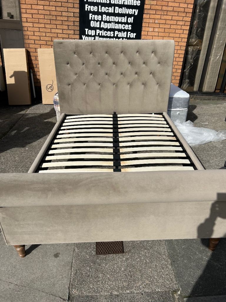 New Double bed frame mink 