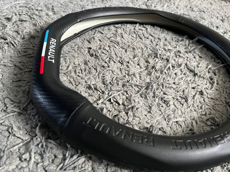 Renault Steering Wheel Cover – Black, Good Condition
