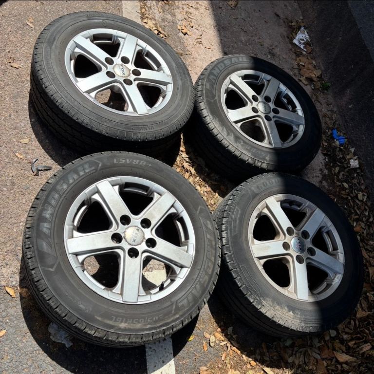16” FOX VW Transporter T5 Alloys Used Wheels Good Commercial Van Tyres