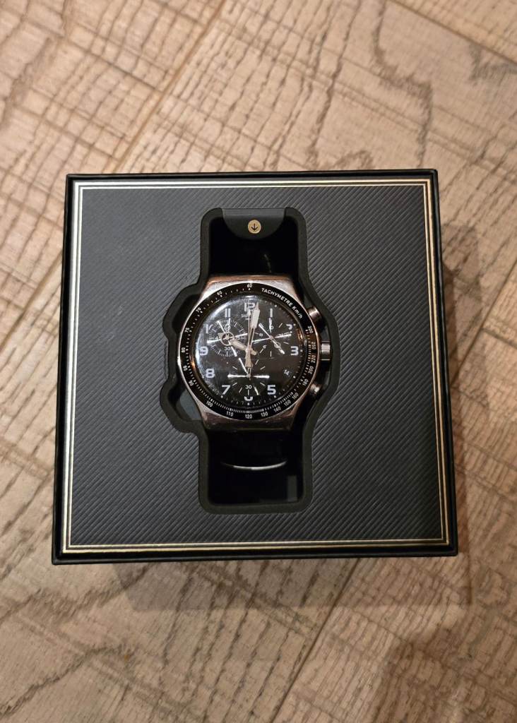 Swatch Speed Up chronograph watch mens